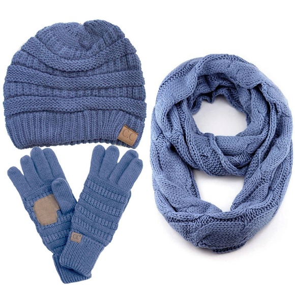 Accessories Cc 3pc Beanie Glove And Scarf Set Poshmark